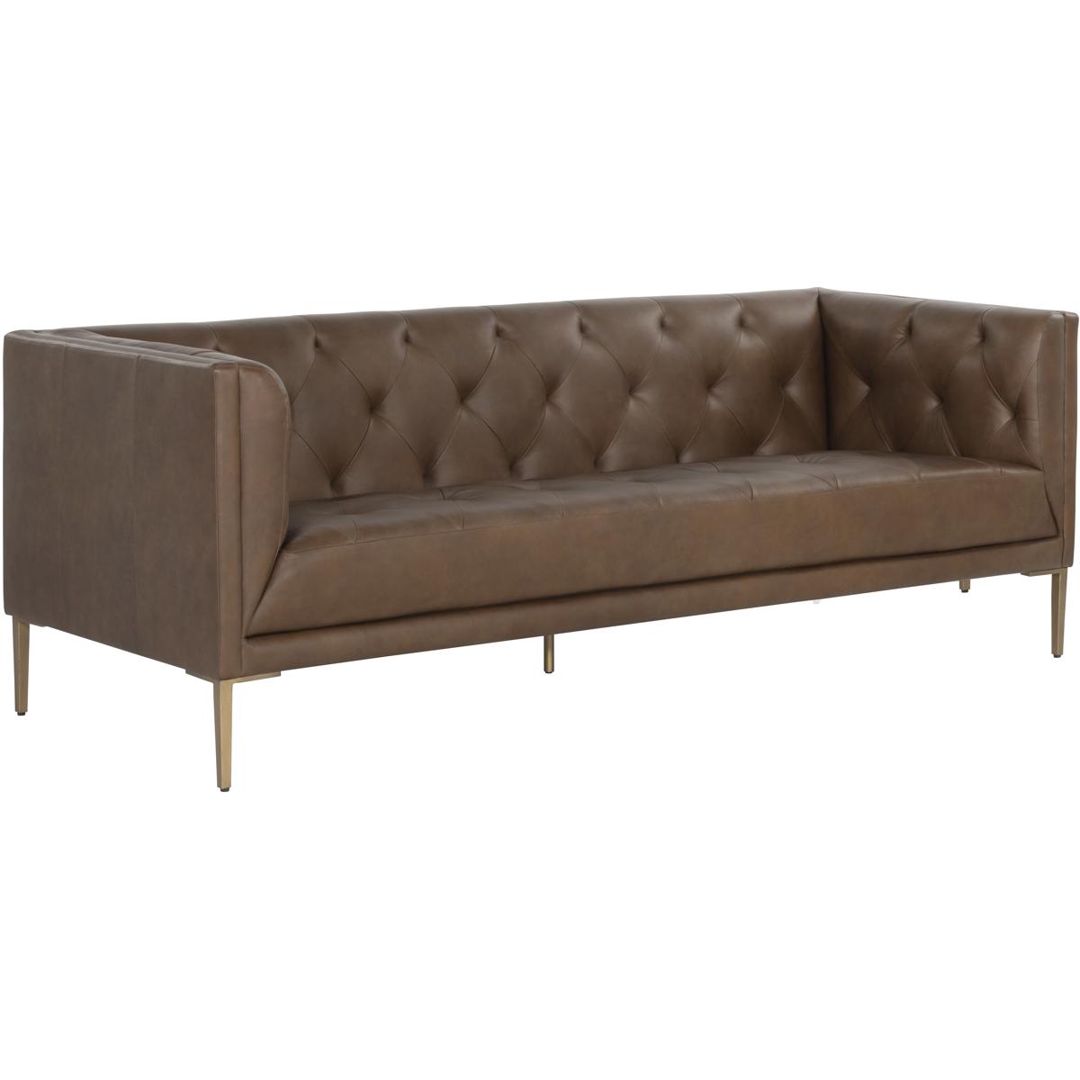 SUNPAN 106287 Westin Vintage Caramel Leather Sofa